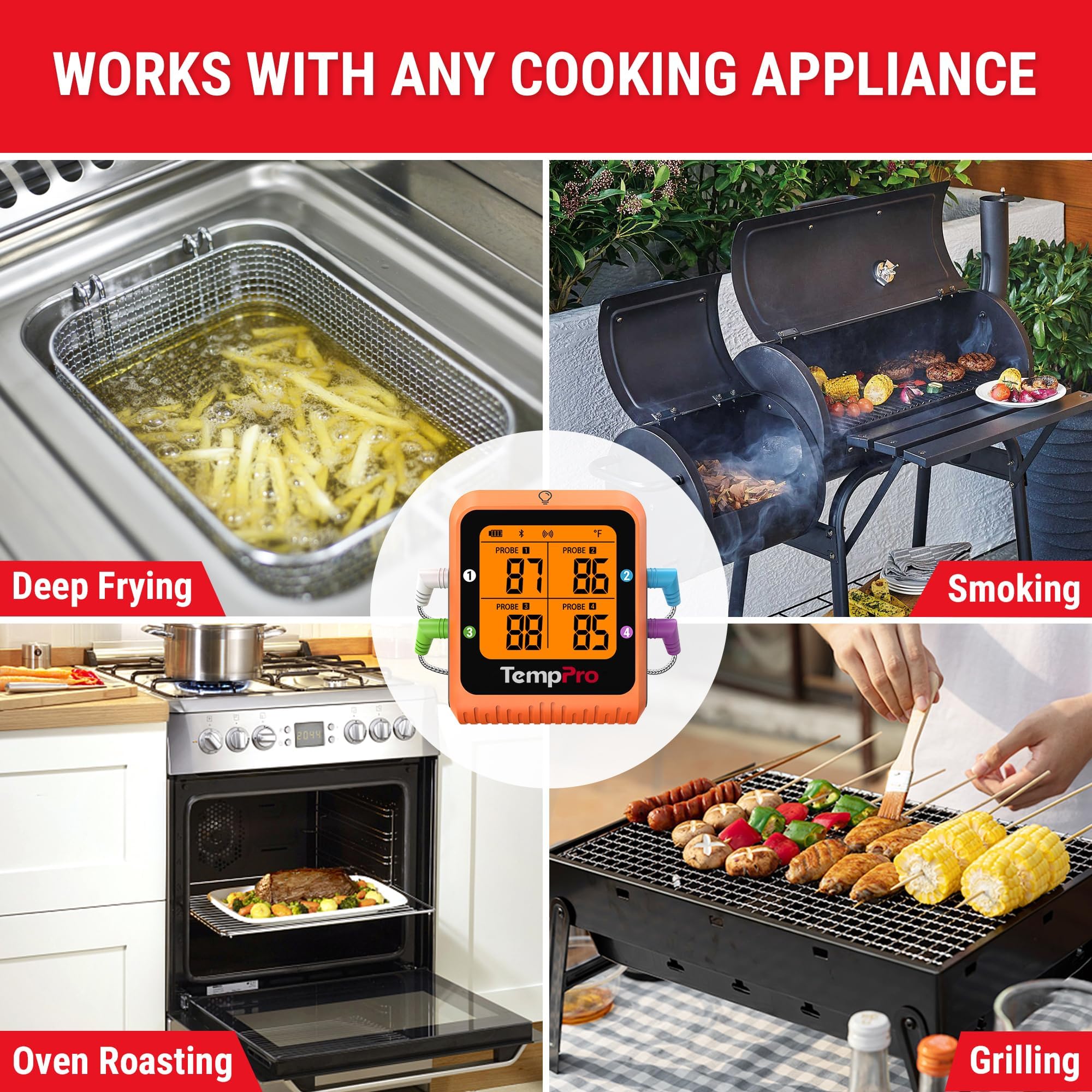 TempPro TempSync packaging with accessories showing included items and ready-to-use convenience