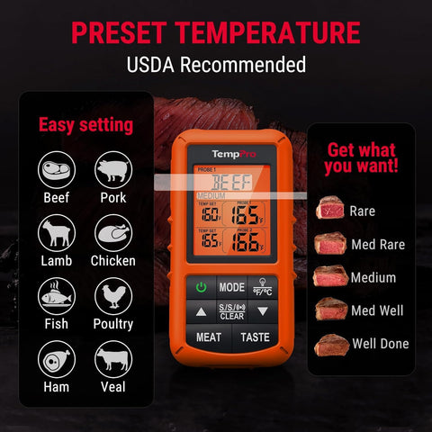 TempPro size comparison in hand highlighting portable convenience