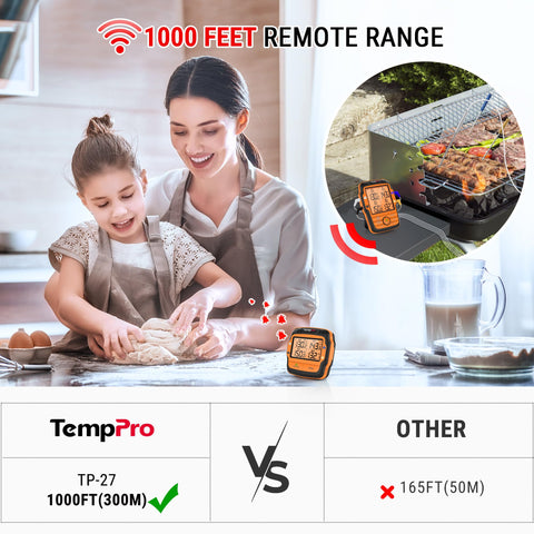 TempPro transmitter controls showing buttons for standalone setup and quick adjustments benefit