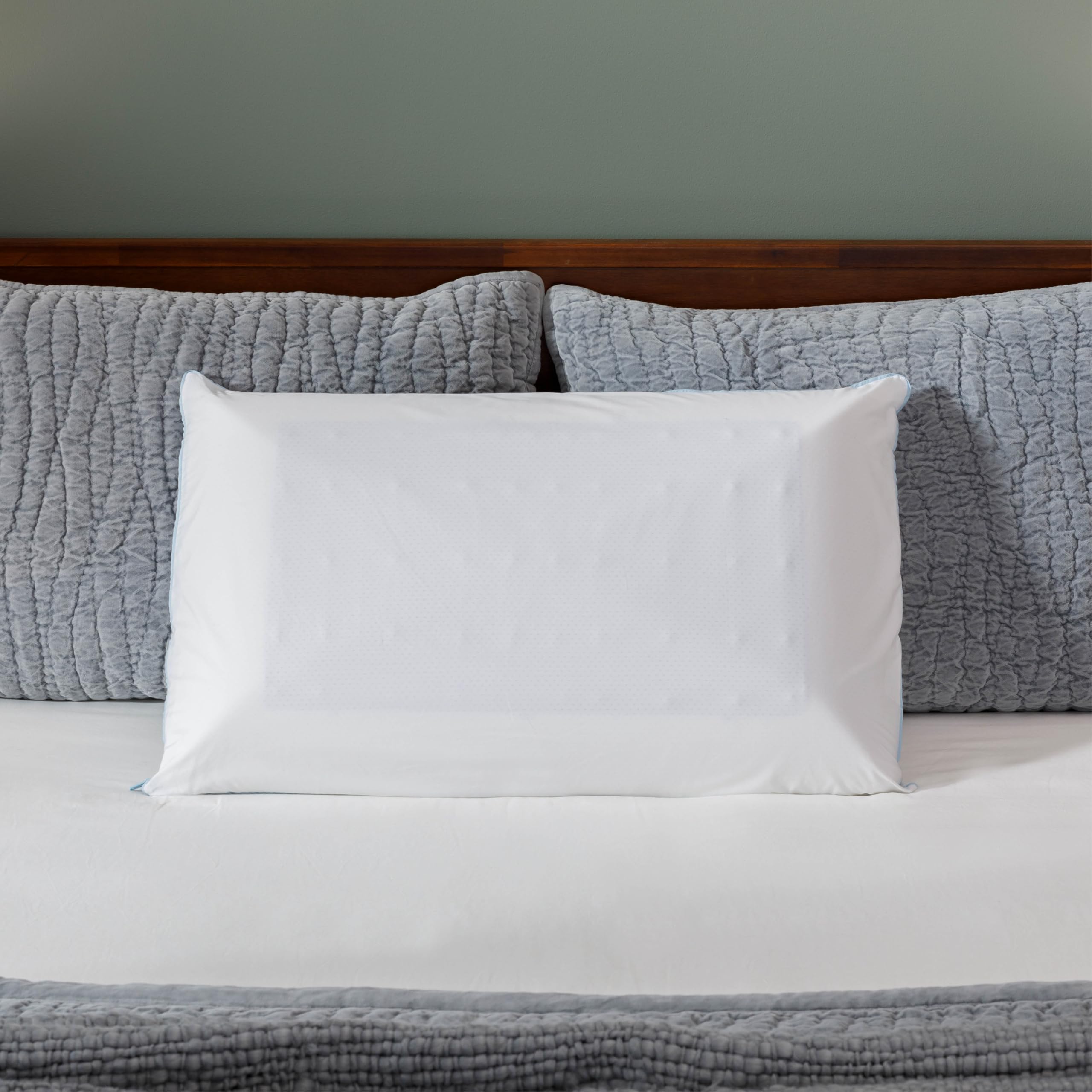 Tempur-Pedic pillow in washable bag ready for machine washing convenience
