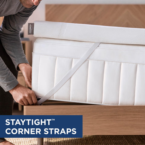 Tempur-Pedic close-up fabric texture highlighting soft hypoallergenic cover
