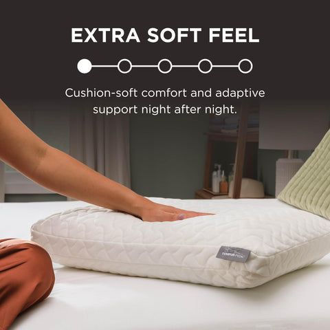 Tempur-Pedic foam core cutaway revealing adaptive TEMPUR-Material for personalized support