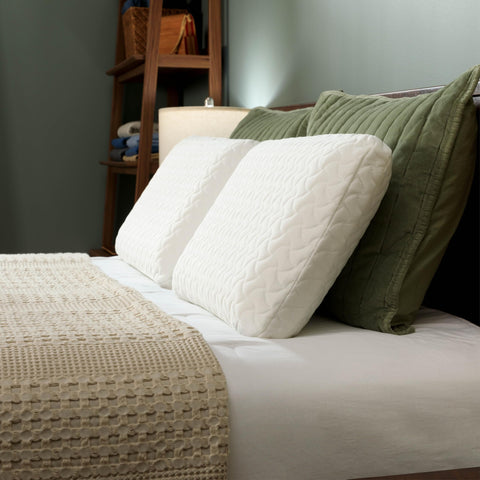 Tempur-Pedic close detail of stitching indicating durable construction and neat finish
