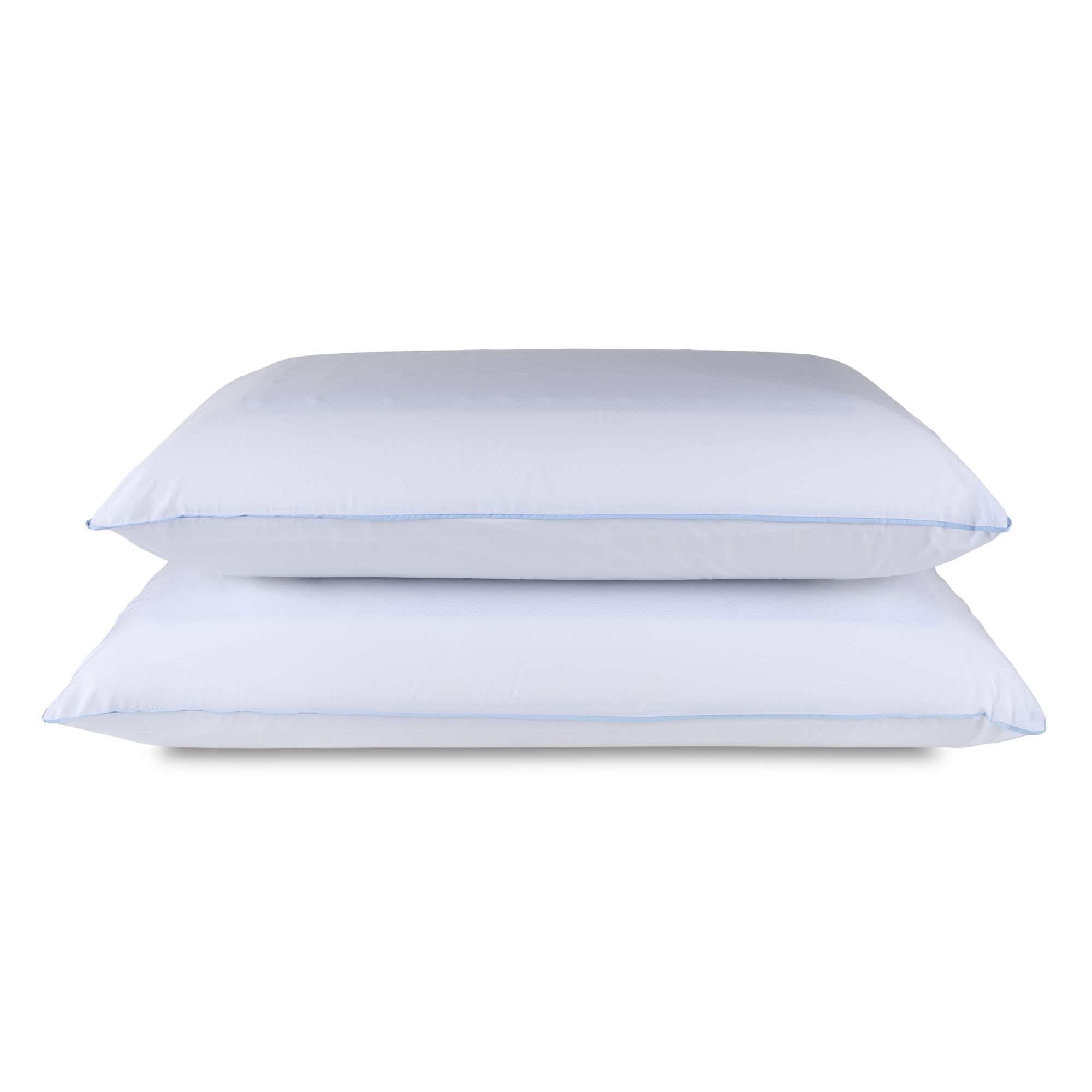 Tempur-Pedic front view showing two Queen pillows for consistent support