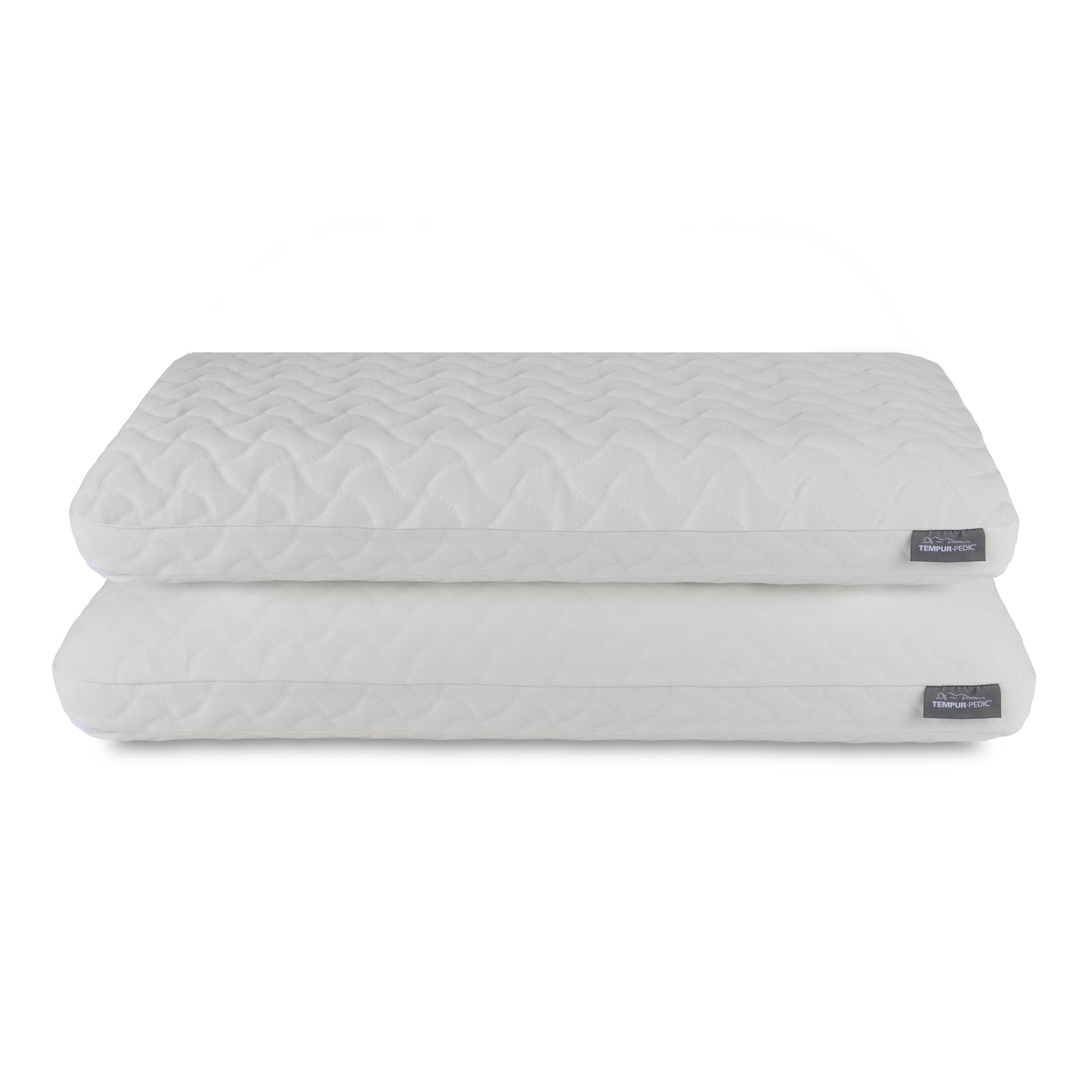 Tempur-Pedic front packaging showing two pillows and brand clarity for easy purchase