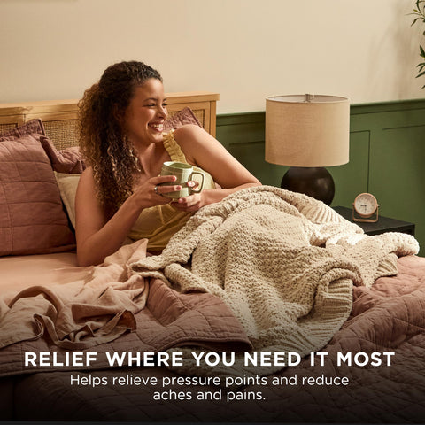 Tempur-Pedic topper laid on a full bed improving comfort and sleep surface