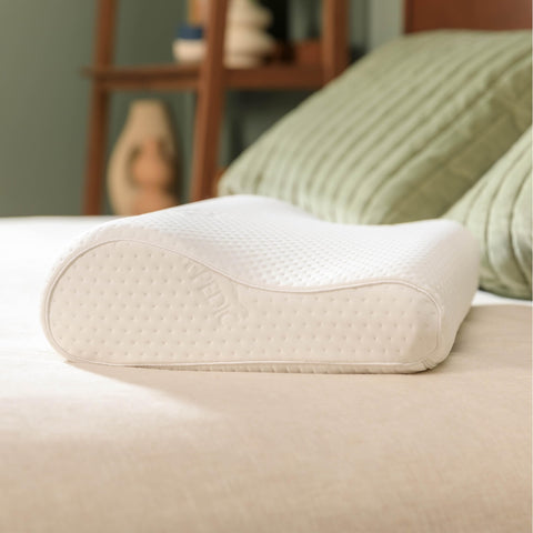 Tempur-Pedic front view showing contoured shape and extra-firm support
