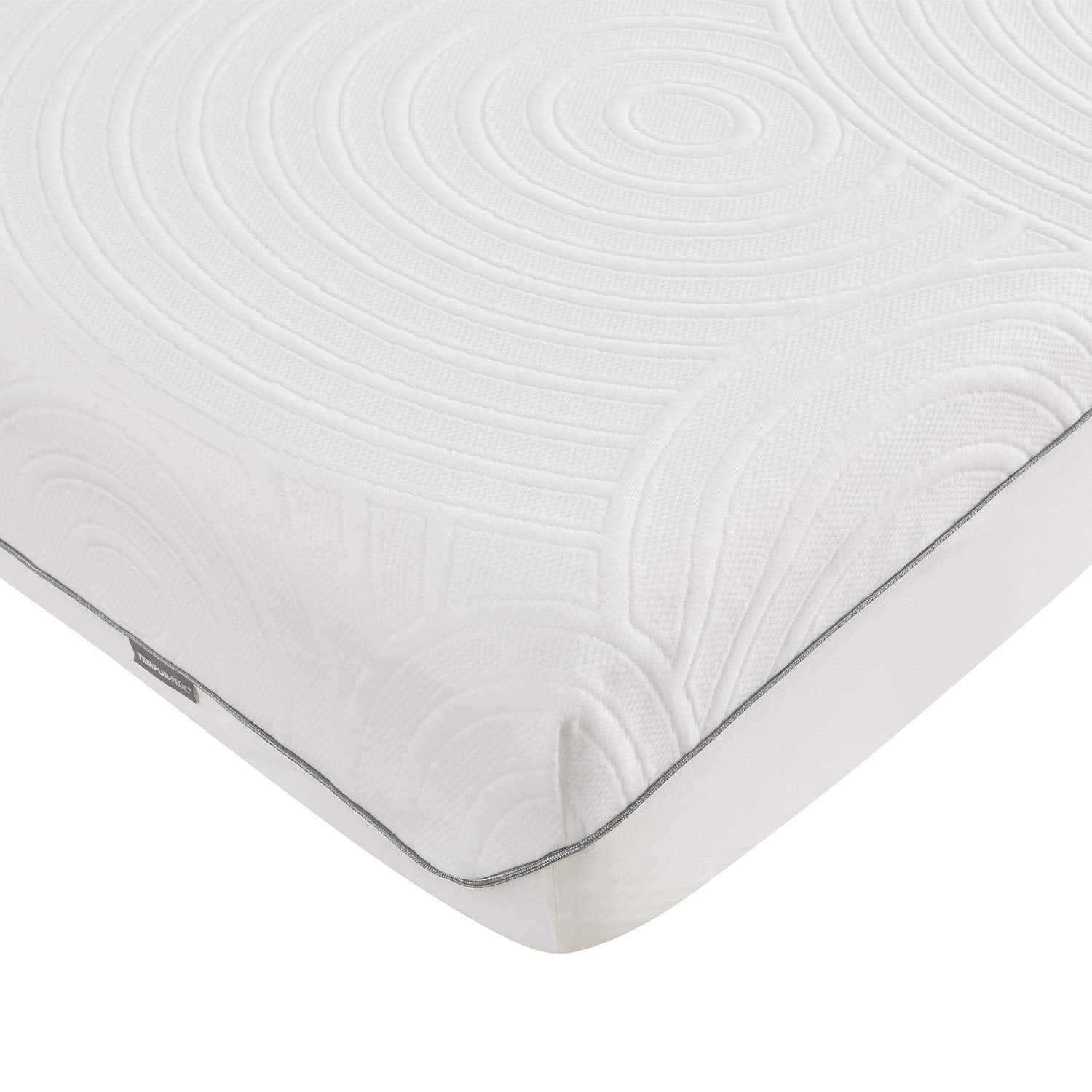 Tempur-Pedic protector on king mattress in bedroom demonstrating protection