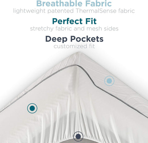 Tempur-Pedic protector in bedroom lifestyle scene for everyday comfort