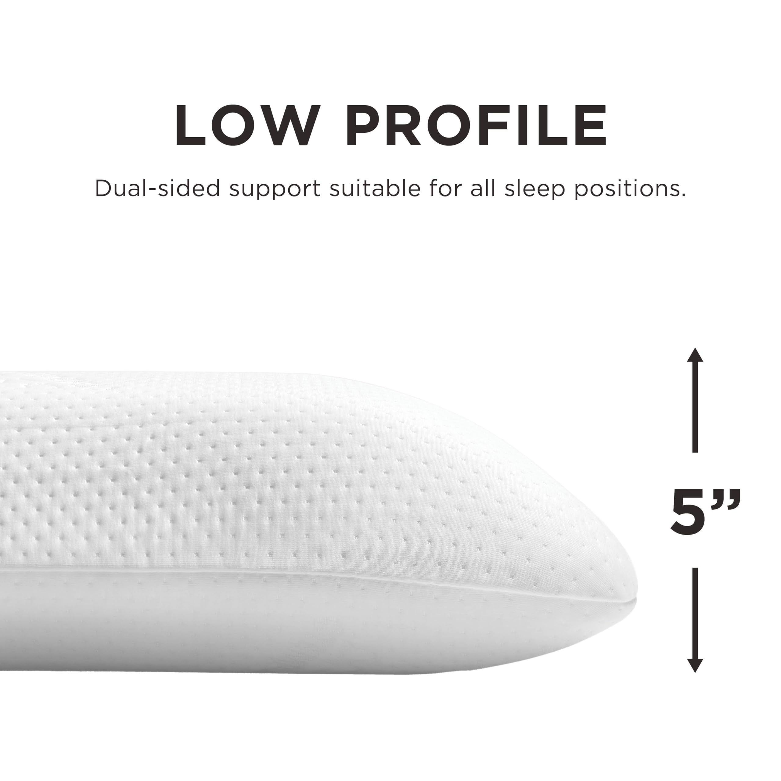 Tempur-Pedic removable cover zipper detail for easy washing and maintenance