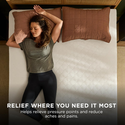 Tempur-Pedic topper laid on twin XL bed improving sleep surface
