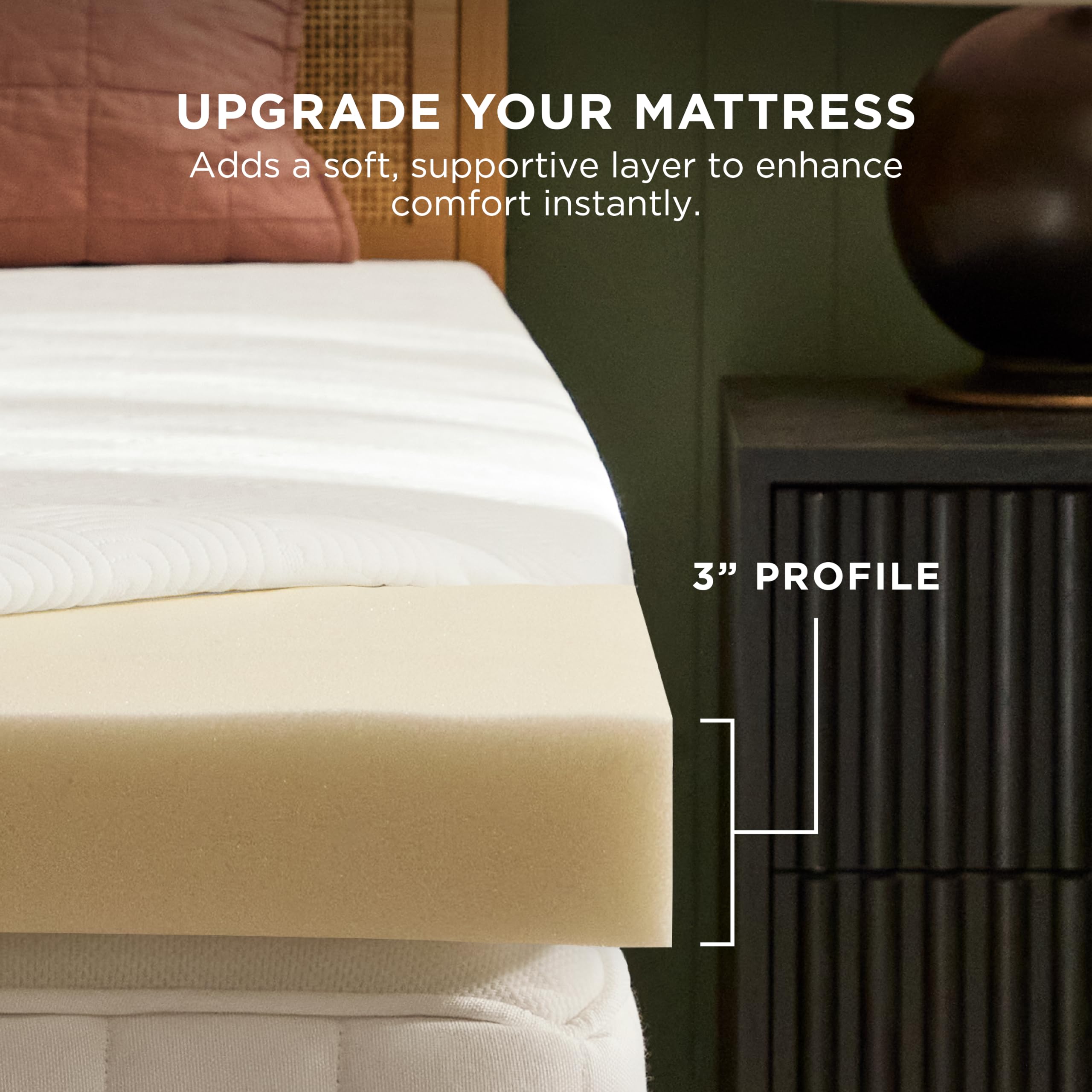 Tempur-Pedic removable cover detail highlighting washability and softness