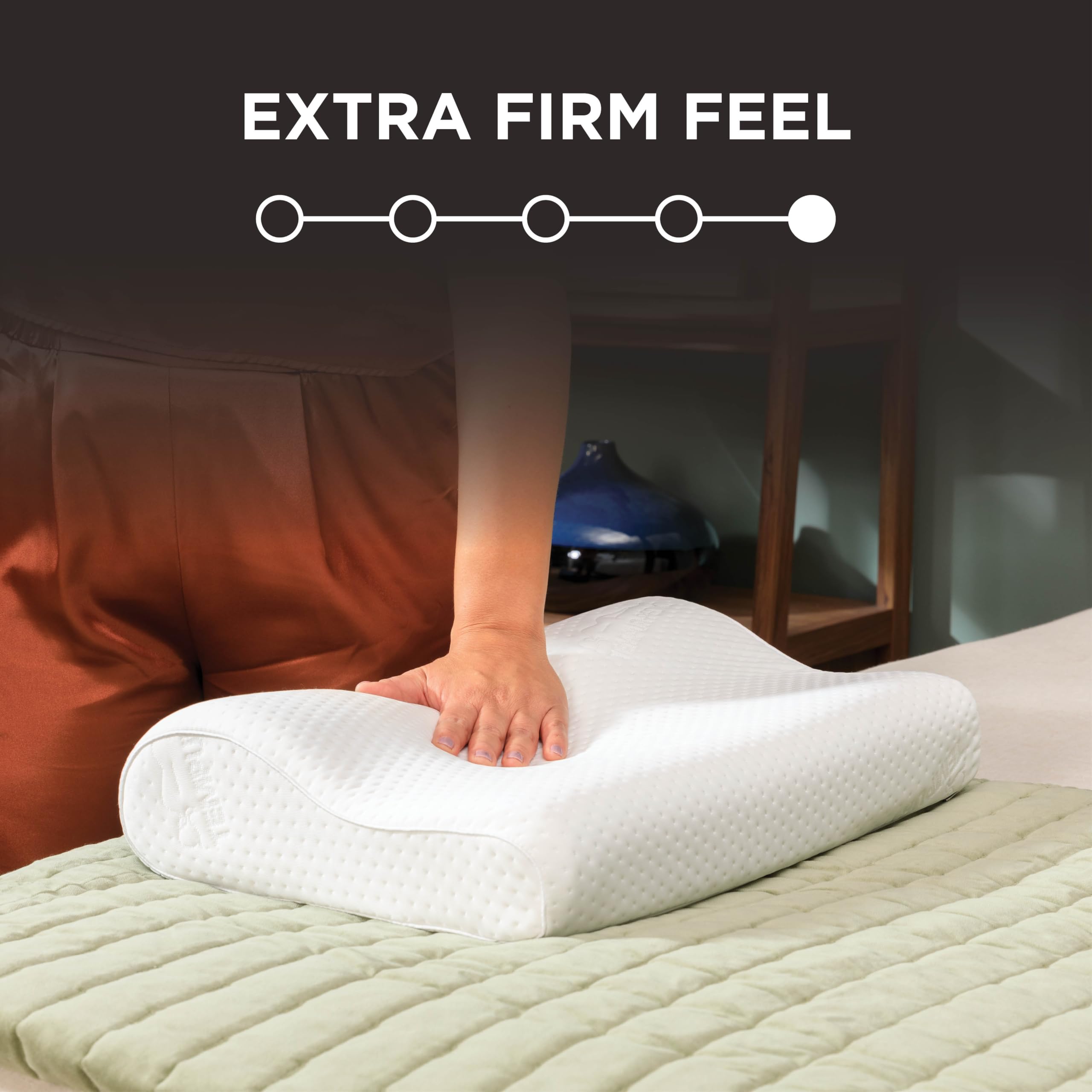 Tempur-Pedic zippered removable cover detail for easy cleaning benefit