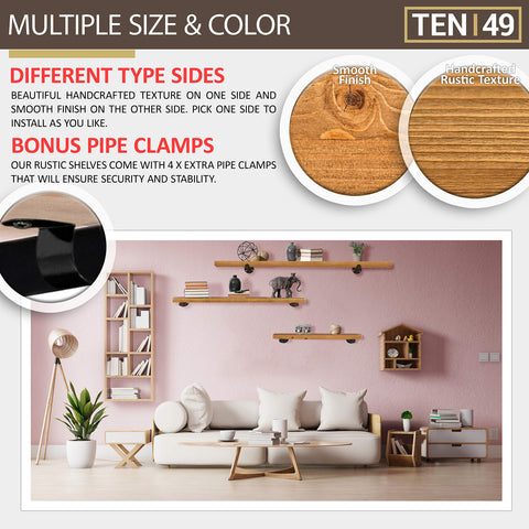 TEN49 styled living room display providing decorative organization benefits