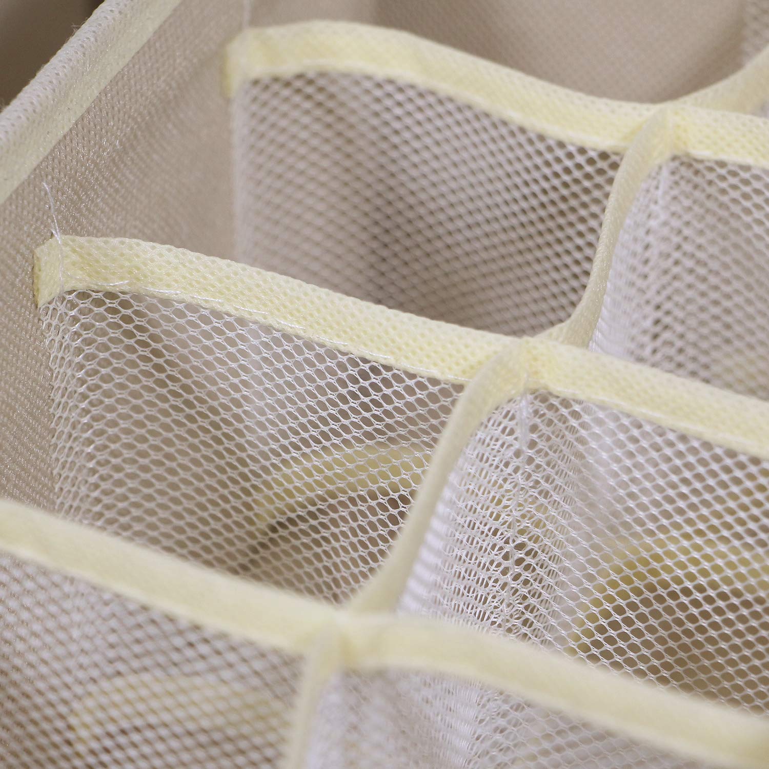 TENABORT folded flat organizer stack illustrating easy storage and space saving