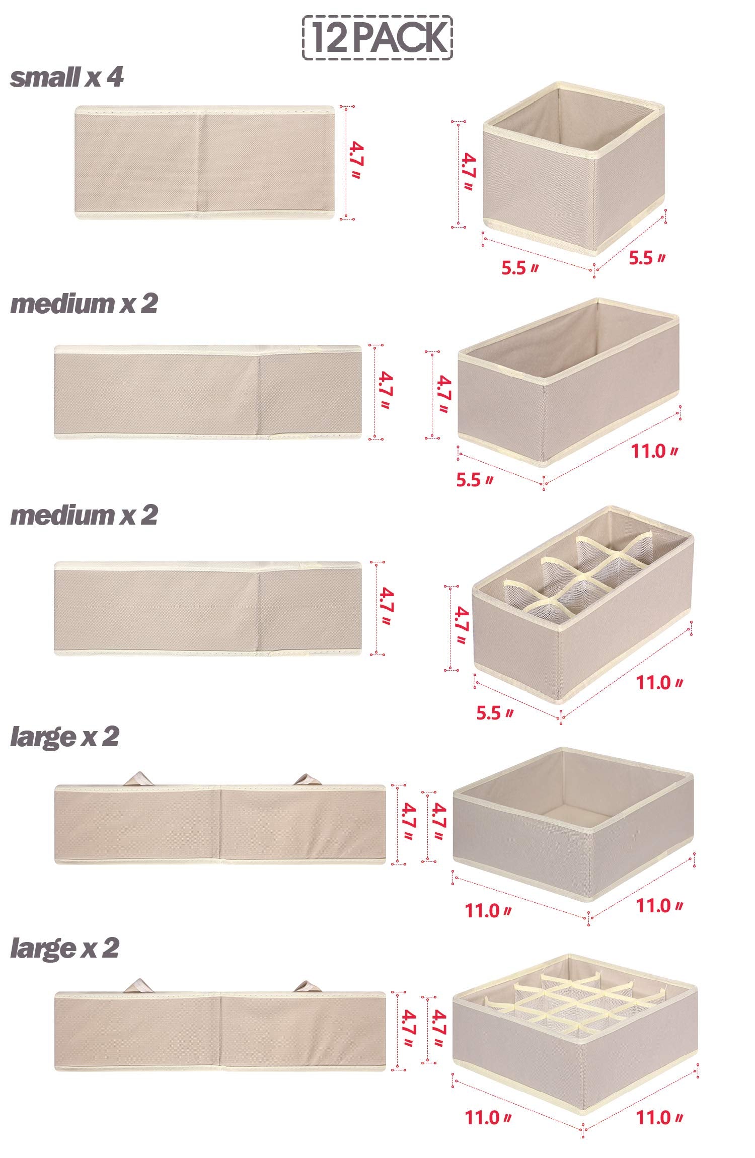 TENABORT close-up of large bin fabric and reinforced cardboard for durable shape support