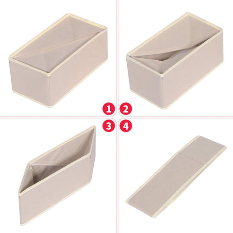 TENABORT medium rectangular bin inside a dresser illustrating neat folded clothing storage