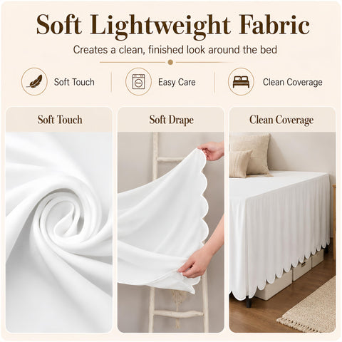 Tenceur split corner detail fitting around bed leg benefit clean finish