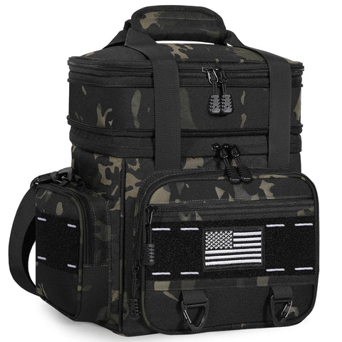 TENKIST front view in black camo showing durable construction and capacity benefit