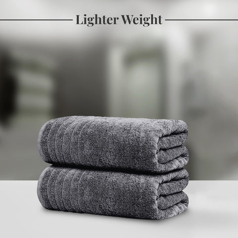 Folded Tens Towels two-pack stacked neatly conveying easy storage and rotation