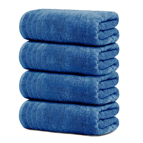Tens Towels front pack view showing four blue towels and quick-dry benefit