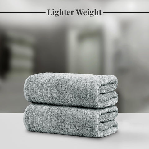 Tens Towels fully spread to show 35 x 70 inch extra-large size, complete-body coverage benefit
