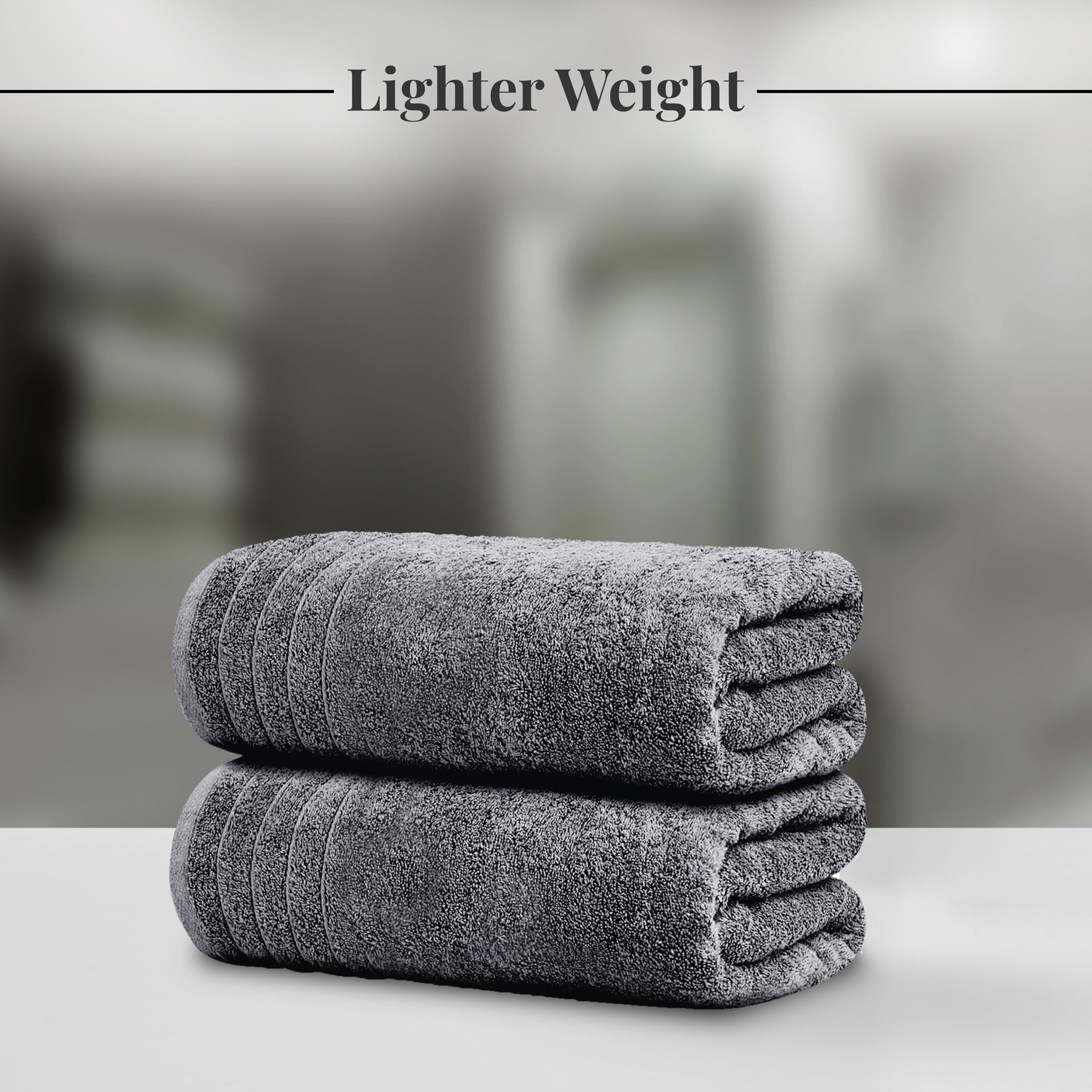 Tens Towels hand towel folded stack illustrating compact storage advantage