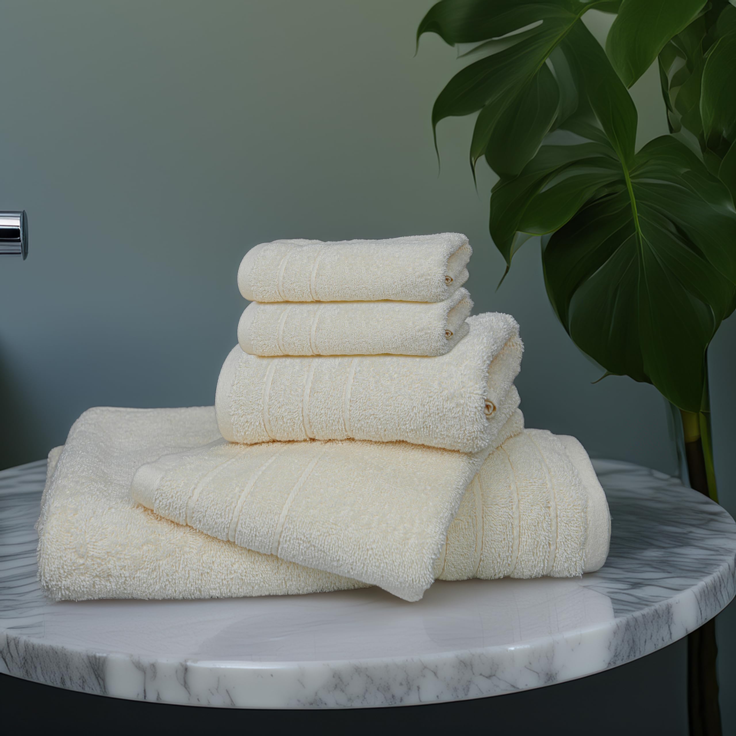 Tens Towels being used to dry hair highlighting fast-dry convenience