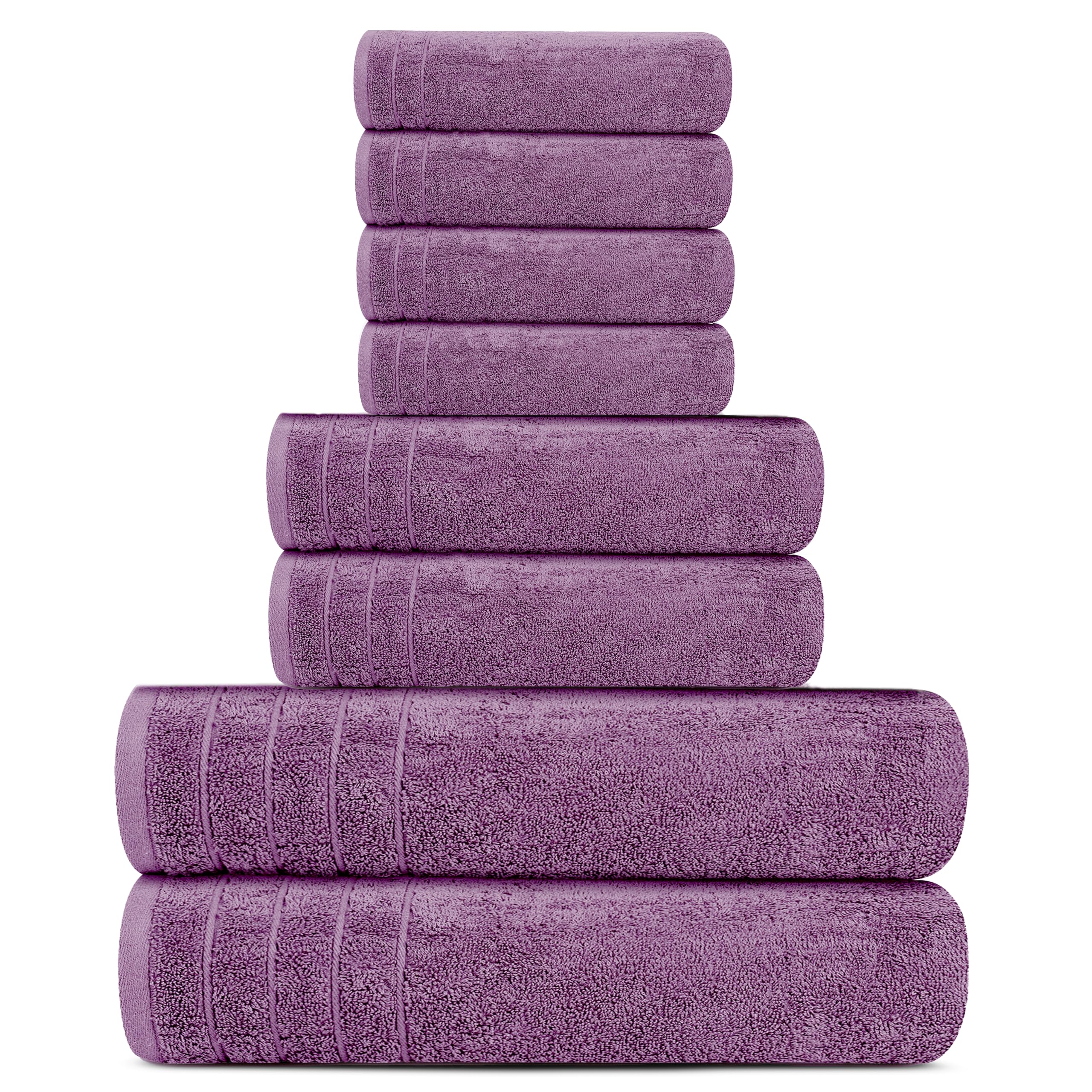 Tens Towels folded stack beside ruler, shows extra-large and compact packing benefit