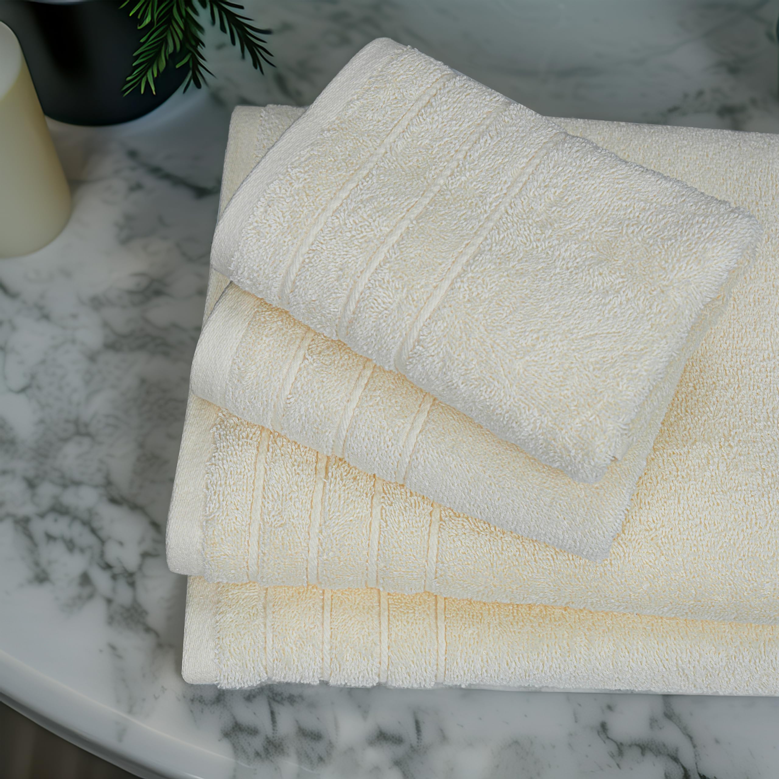Tens Towels close-up of super-fine cotton texture for a soft feel