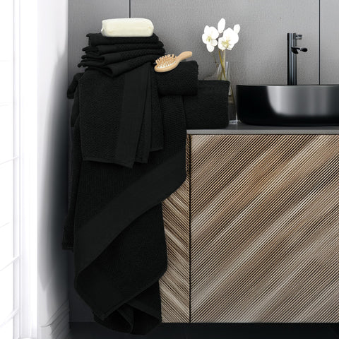 Tens Towels washcloth stack showing compact storage and facial cleansing usefulness