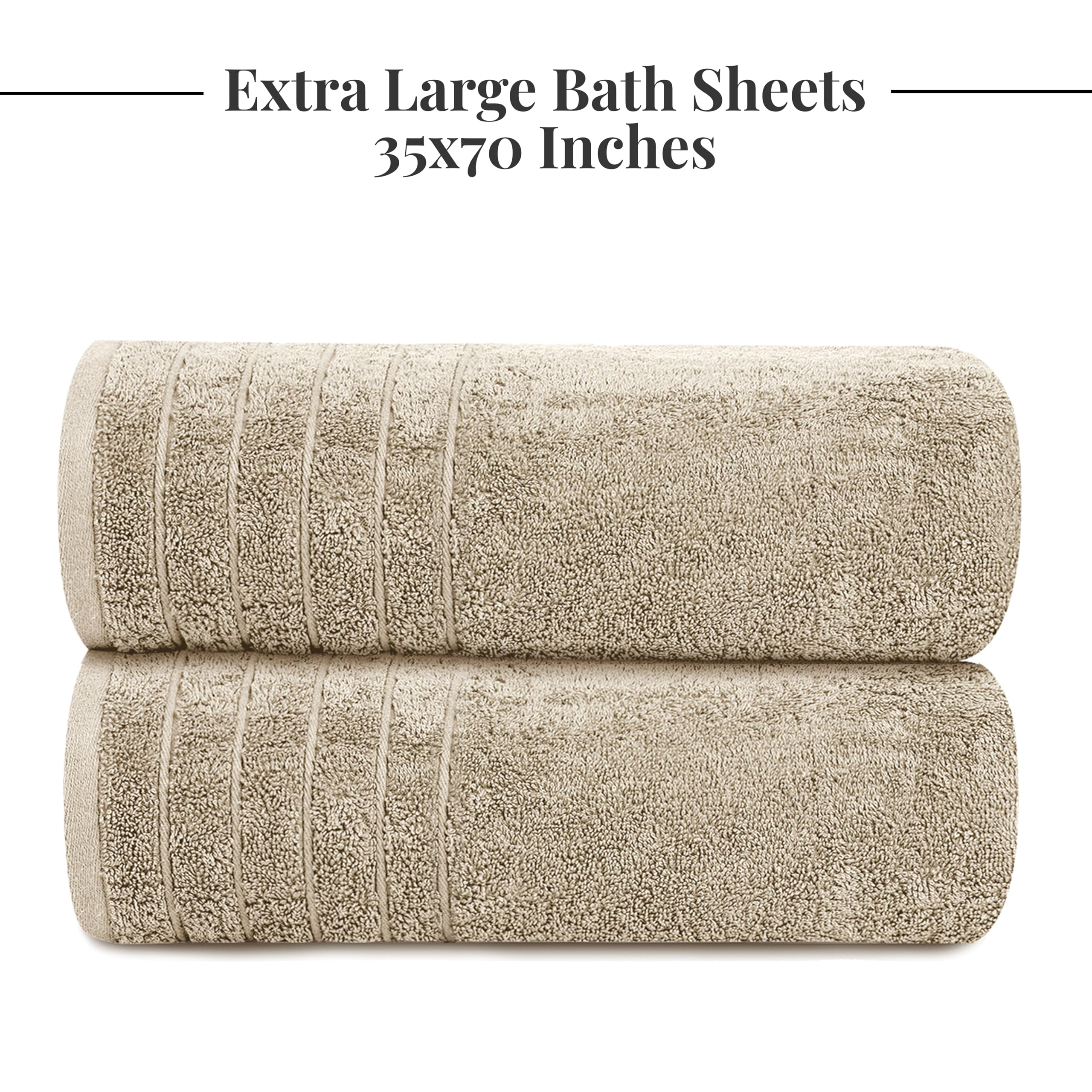 Tens Towels wrapped around a person after shower, showing full coverage and comfort
