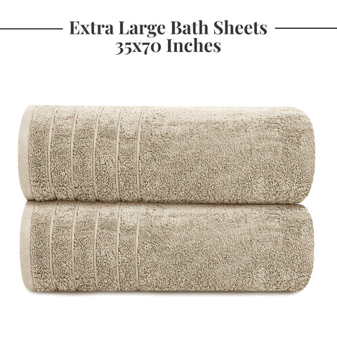 Tens Towels wrapped around a person after shower, showing full coverage and comfort