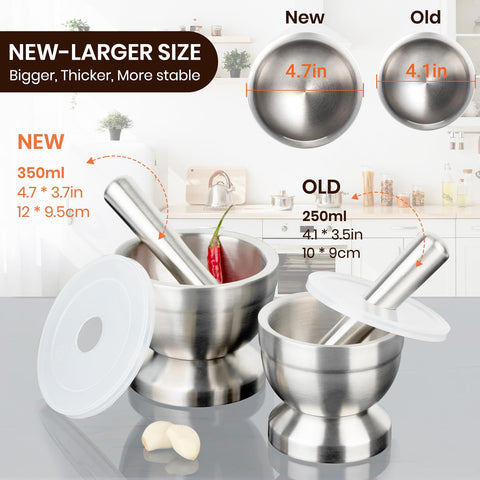 Tera pestle crushing garlic demonstrating efficient grinding and consistent results benefit