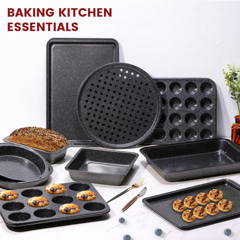 Terlulu 12- and 24-cup muffin pans filled, showing portion control and even baking