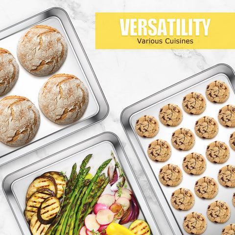 Terlulu pan beside utensils showing scale and oven-ready 17.3x12.3 inch size