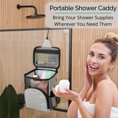TERRA HOME hanging in a dorm bathroom showing convenient access benefit