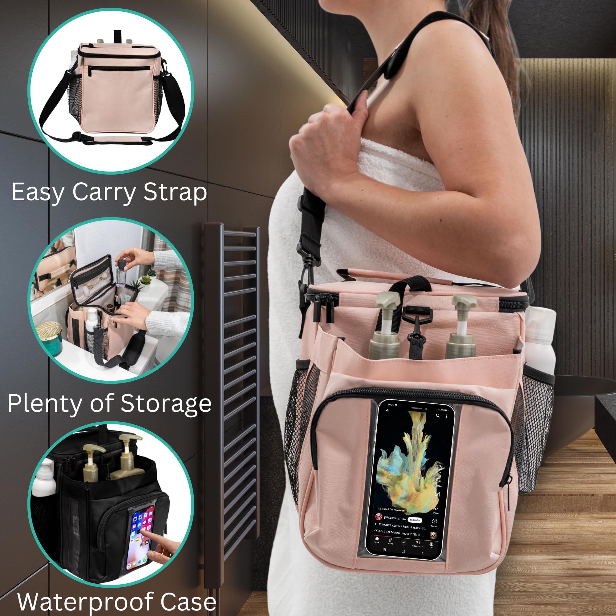 TERRA HOME shoulder strap and handle for comfortable carrying and travel