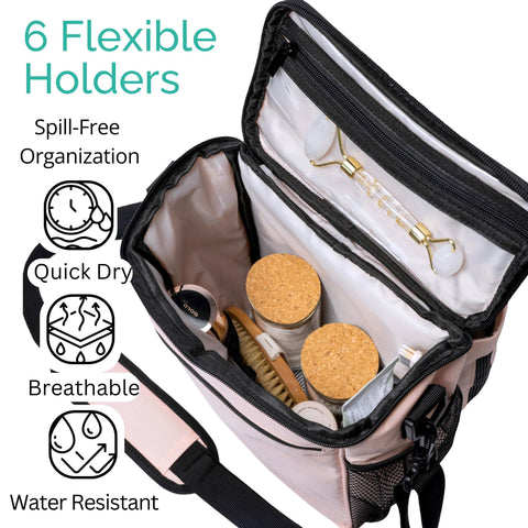 TERRA HOME side mesh pocket detail offers easy access to small essentials