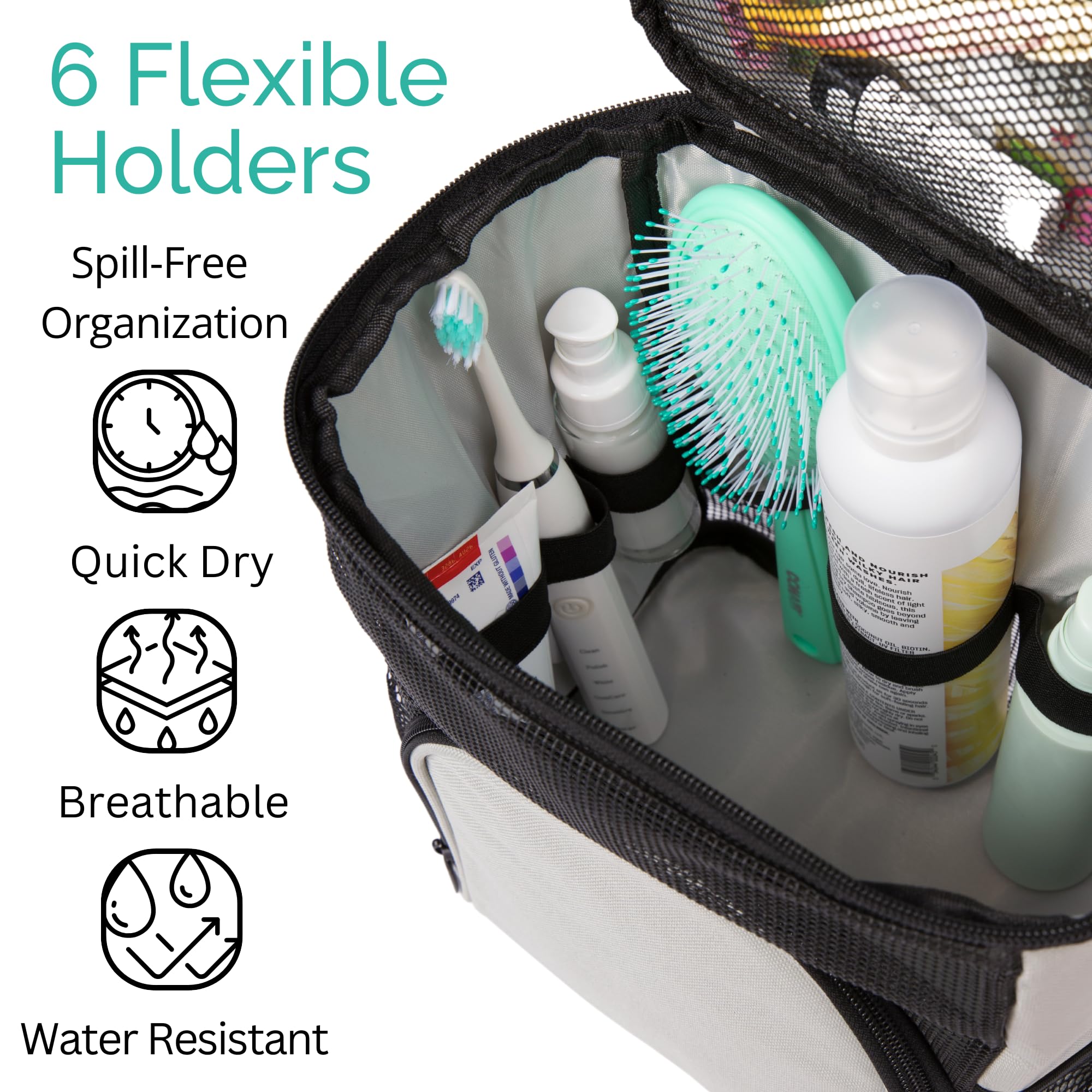 TERRA HOME side pocket and premium zipper for secure storage benefit