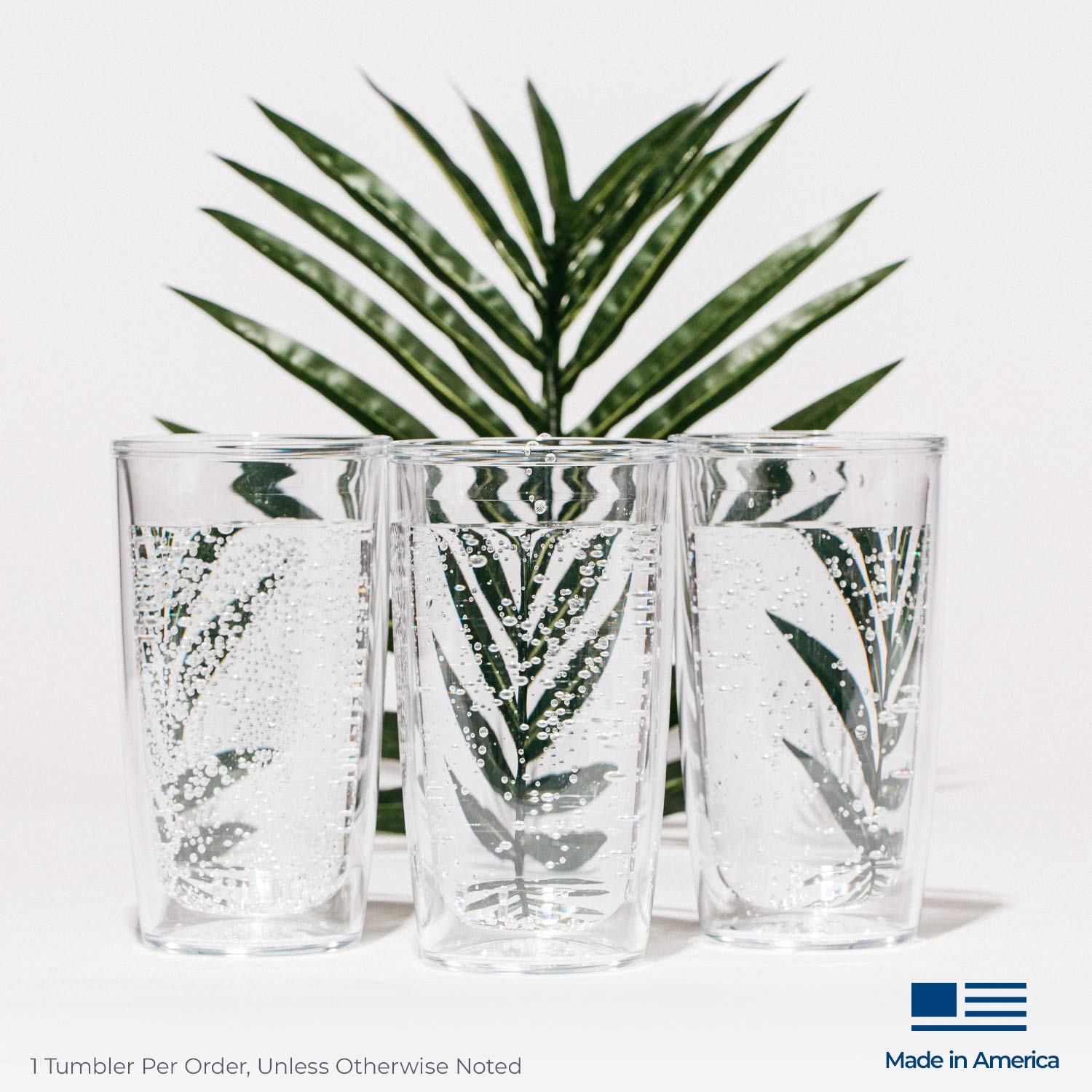 Tervis product label showing made in USA and lifetime guarantee for confidence