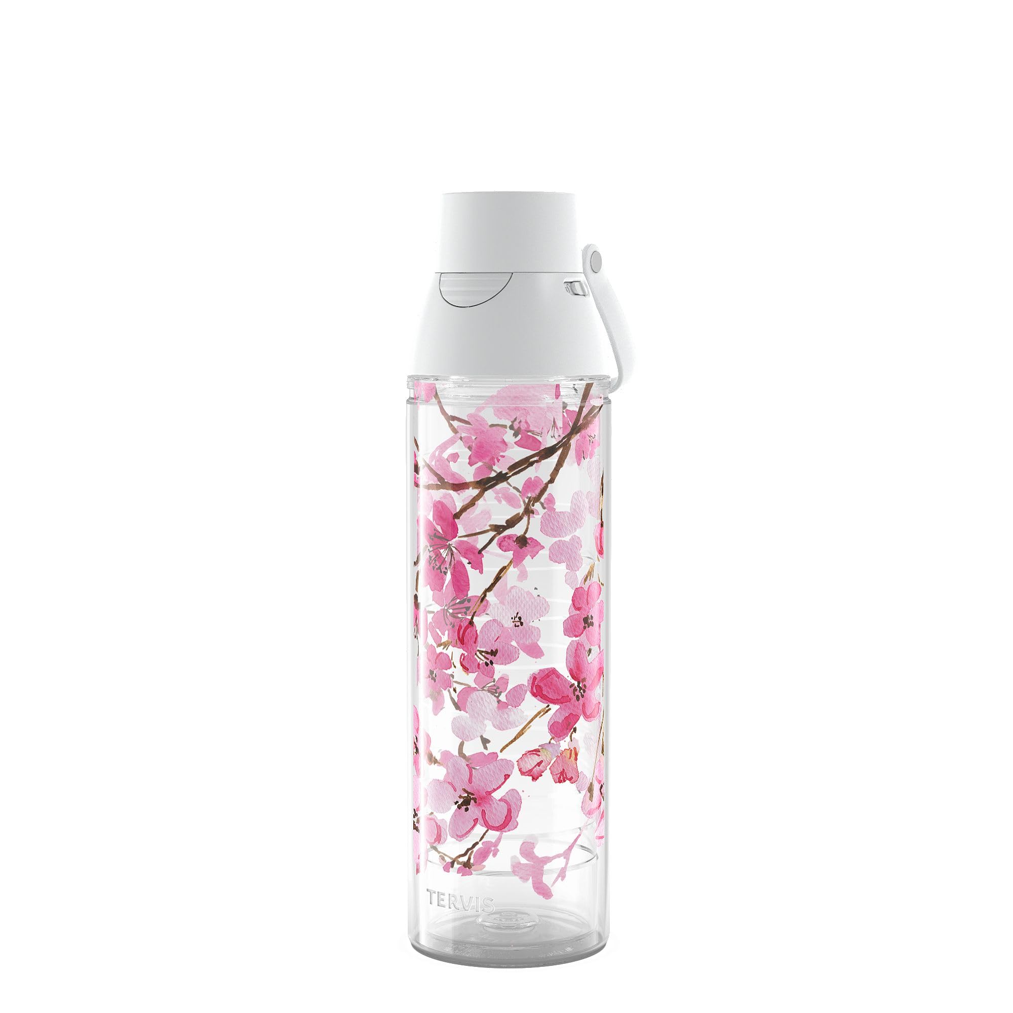 Tervis Sakura front view showing floral design and 24oz capacity benefit