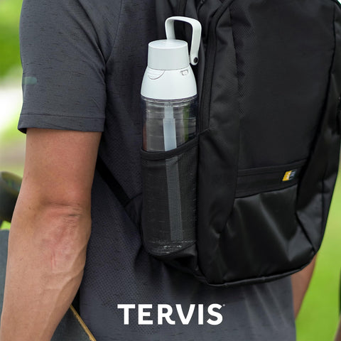Tervis Sakura held in hand displaying size and portable comfort