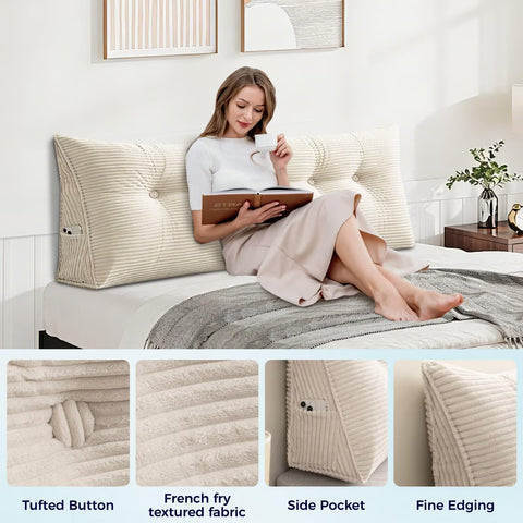 TESICA in use reading on daybed for improved sitting comfort