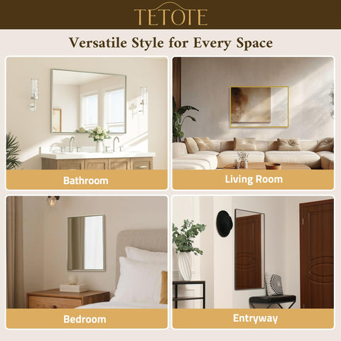 TETOTE in an entryway lifestyle setting adding style and functional reflection