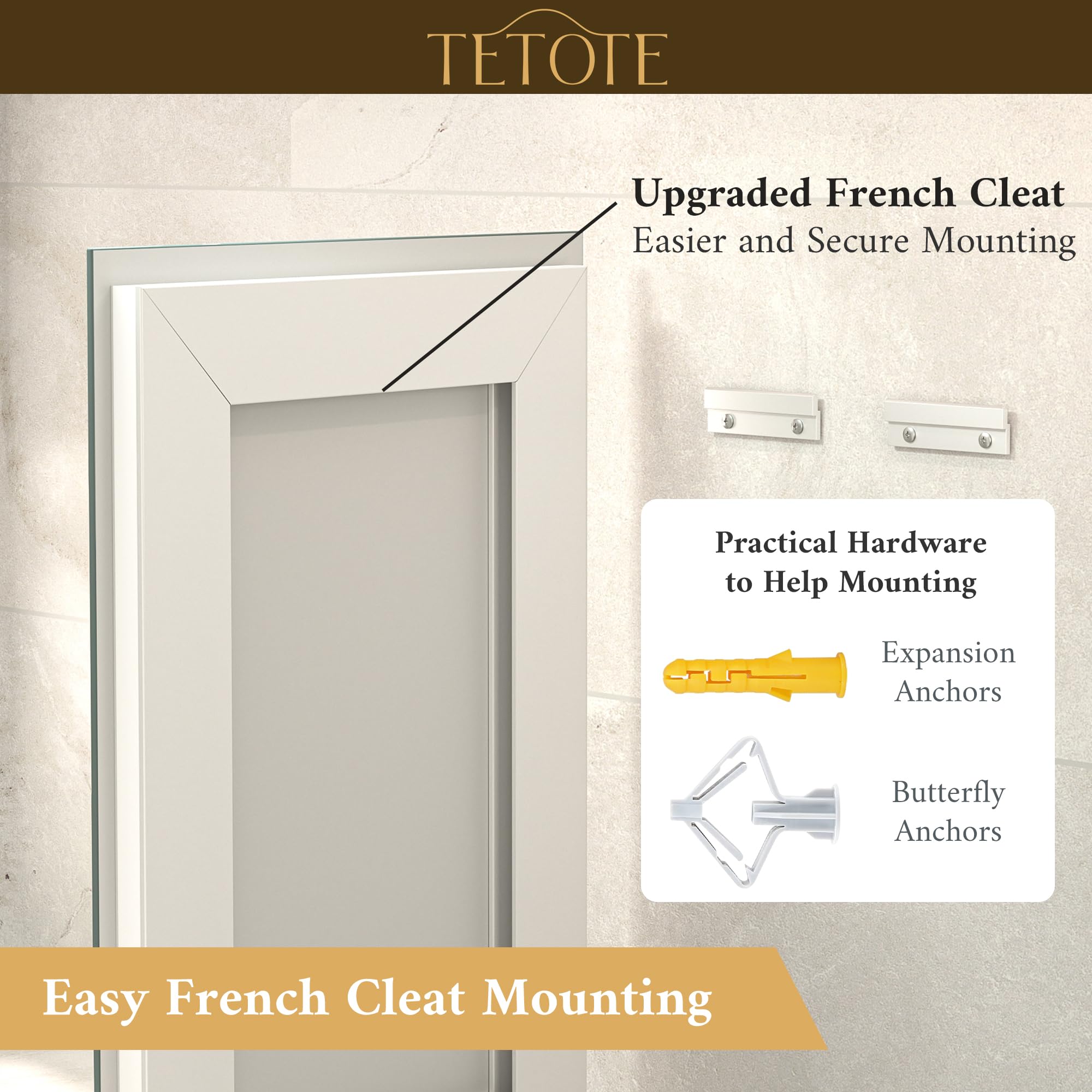 TETOTE mounted vertically demonstrating flexible installation benefit