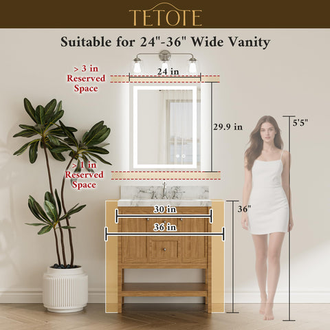 TETOTE tempered glass reflection detail offering crisp clarity benefit