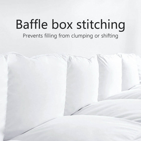 TEXARTIST baffle-box stitching detail demonstrating even fill distribution and durability