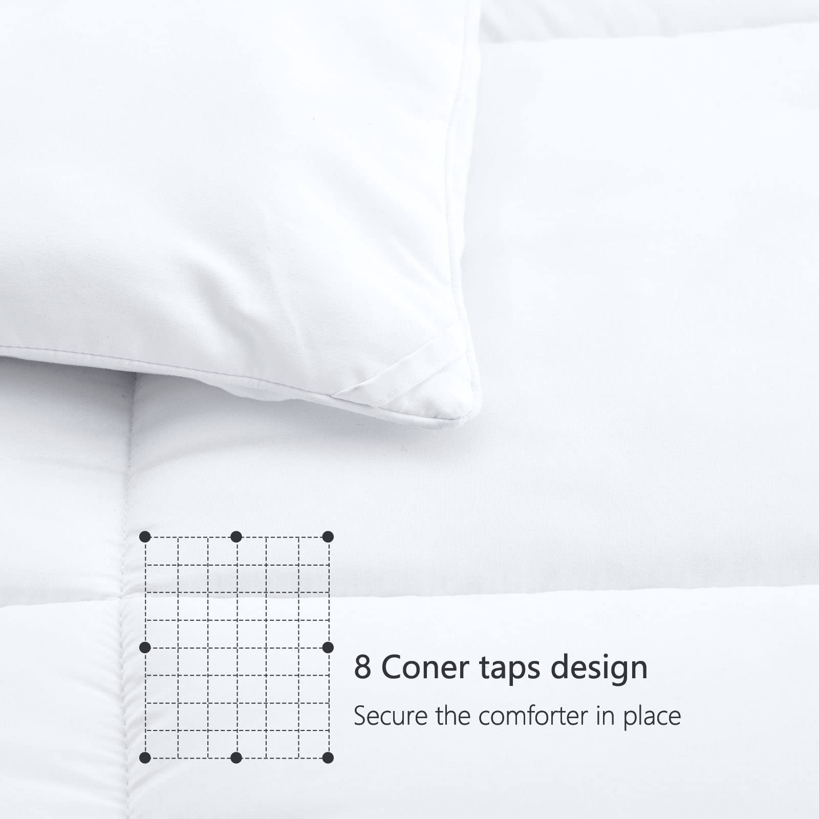 TEXARTIST vacuum-packed comforter being unboxed to quickly regain full loft at home