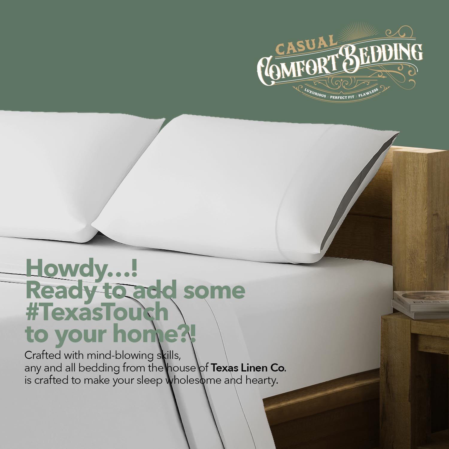 TEXAS LINEN CO. washed fabric comparison showing increased softness benefit